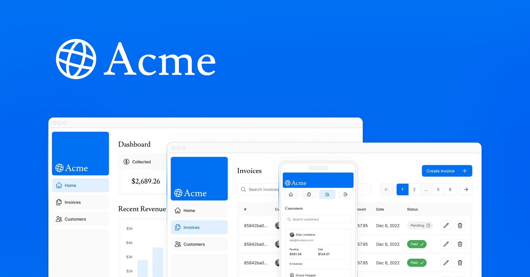 Acme Financial Dashboard