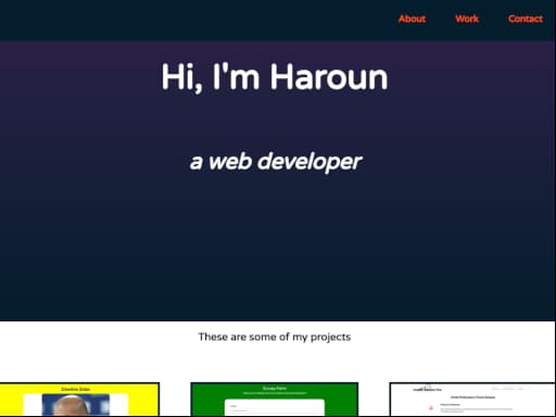 Personal Portfolio Webpage