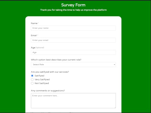 Survey Form